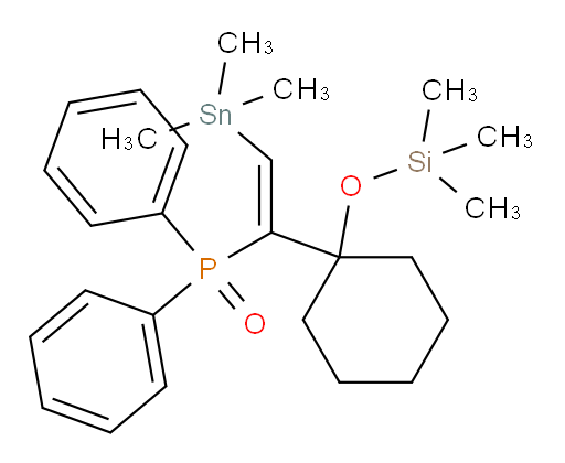 (Z)-diphenyl(1-(1-((trimethylsilyl)oxy)cyclohexyl)-2-(trimethylstannyl)vinyl)phosphine oxide