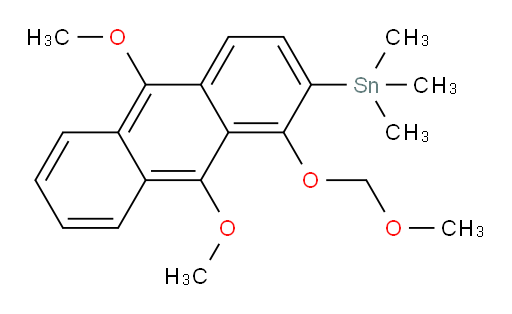 (9,10-dimethoxy-1-(methoxymethoxy)anthracen-2-yl)trimethylstannane