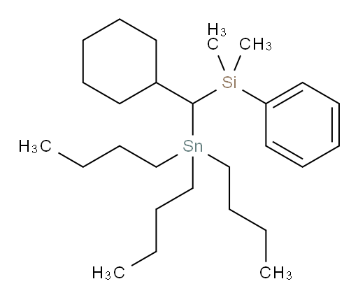 (cyclohexyl(tributylstannyl)methyl)dimethyl(phenyl)silane