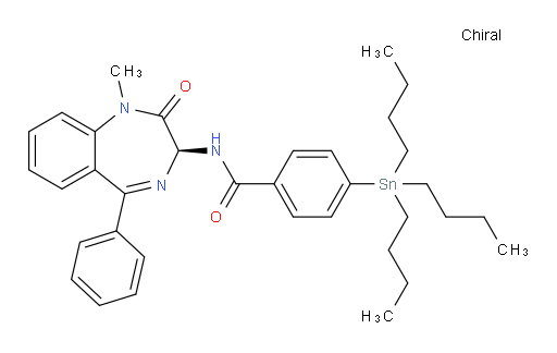 (S)-N-(1-methyl-2-oxo-5-phenyl-2,3-dihydro-1H-benzo[e][1,4]diazepin-3-yl)-4-(tributylstannyl)benzamide