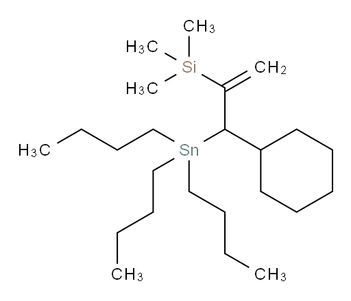 (3-cyclohexyl-3-(tributylstannyl)prop-1-en-2-yl)trimethylsilane