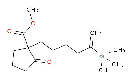 methyl 2-oxo-1-(5-(trimethylstannyl)hex-5-en-1-yl)cyclopentanecarboxylate