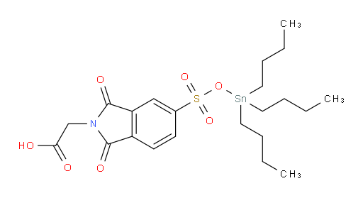 2-(1,3-dioxo-5-(((tributylstannyl)oxy)sulfonyl)isoindolin-2-yl)acetic acid