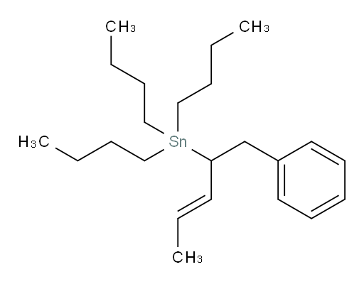 (E)-tributyl(1-phenylpent-3-en-2-yl)stannane