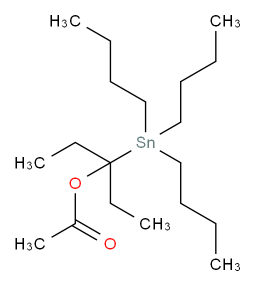 3-(三丁基锡基)戊-3-基 乙酸酯