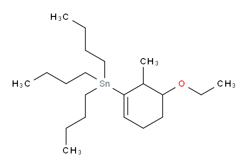 三丁基(5-乙氧基-6-甲基环己-1-烯-1-基)锡烷