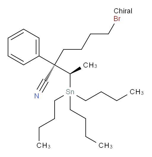 (R)-6-溴-2-苯基-2-((R)-1-(三丁基锡基)乙基)己烷氰基