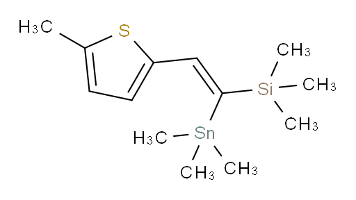 (Z)-trimethyl(2-(5-methylthiophen-2-yl)-1-(trimethylstannyl)vinyl)silane