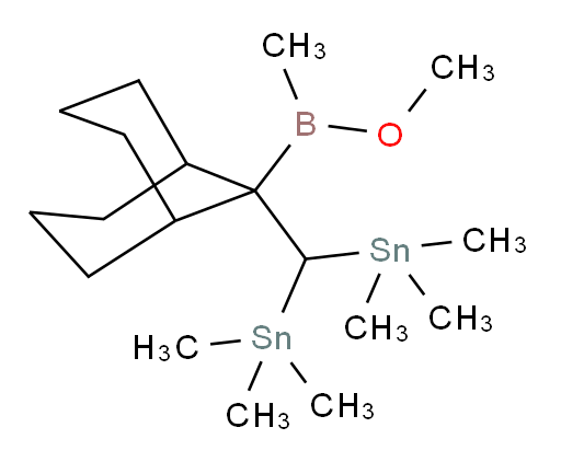 ((9-(methoxy(methyl)boryl)bicyclo[3.3.1]nonan-9-yl)methylene)bis(trimethylstannane)