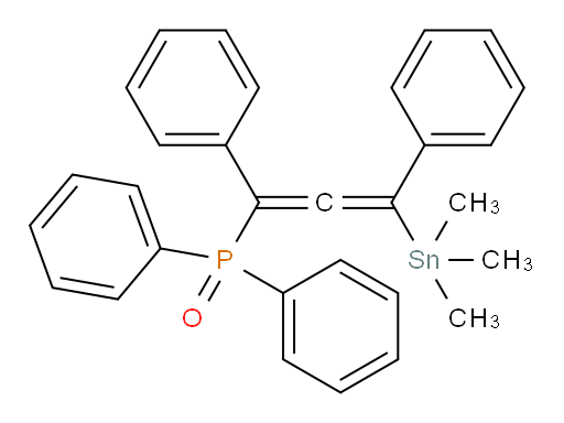 (1,3-diphenyl-3-(trimethylstannyl)propa-1,2-dien-1-yl)diphenylphosphine oxide