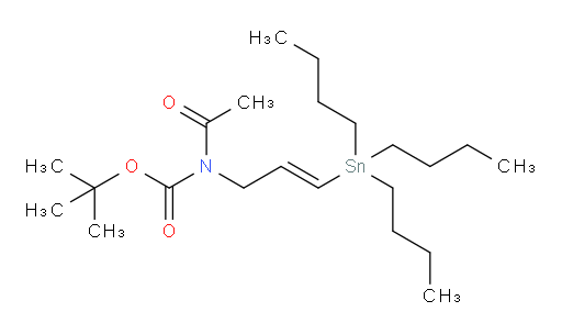 (E)-tert-butyl acetyl(3-(tributylstannyl)allyl)carbamate