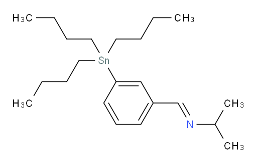 (E)-N-(3-(tributylstannyl)benzylidene)propan-2-amine