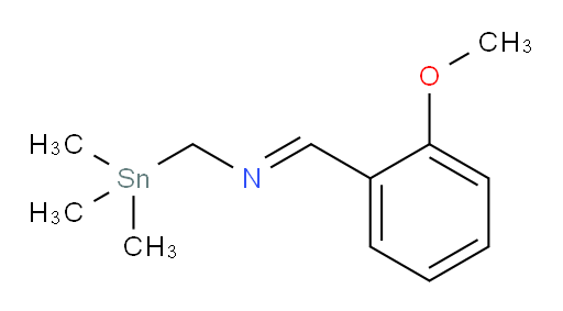 (E)-N-(2-甲氧基苄亚基)-1-(三甲基锡基)甲胺