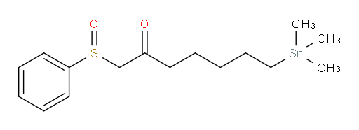 1-(苯基亚砜)-7-(三甲基锡基)庚-2-酮