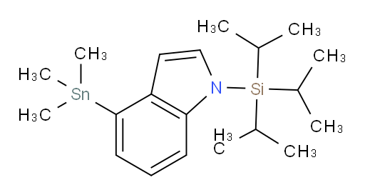 1-(triisopropylsilyl)-4-(trimethylstannyl)-1H-indole
