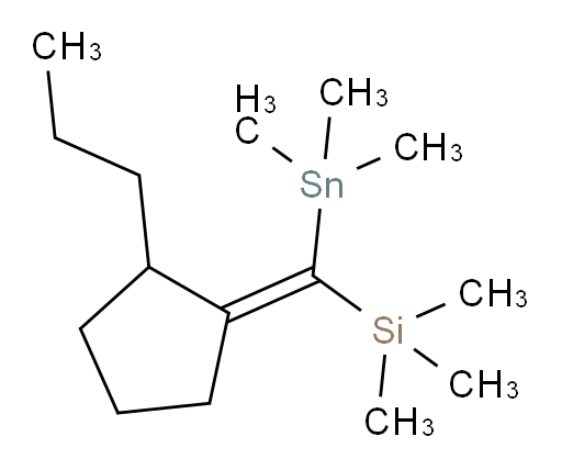 (Z)-trimethyl((2-propylcyclopentylidene)(trimethylstannyl)methyl)silane