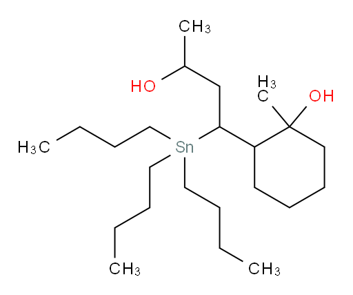 2-(3-hydroxy-1-(tributylstannyl)butyl)-1-methylcyclohexanol
