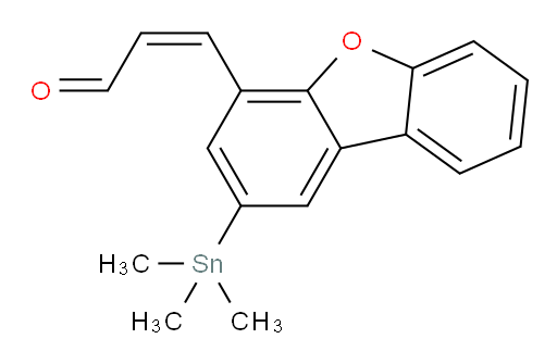 (Z)-3-(2-(trimethylstannyl)dibenzo[b,d]furan-4-yl)acrylaldehyde