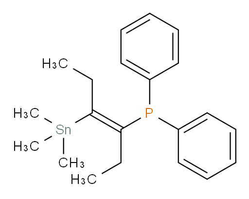 (E)-diphenyl(4-(trimethylstannyl)hex-3-en-3-yl)phosphine