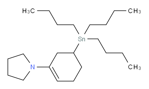 1-(5-(三丁基锡基)环己-1-烯-1-基)吡咯烷