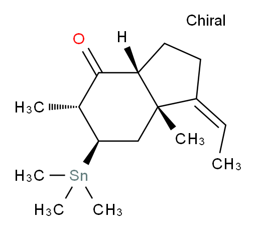 (3aR,5R,6R,7aR,Z)-1-乙亚基-5,7a-二甲基-6-(三甲基锡基)六氢-1H-茚-4(2H)-酮