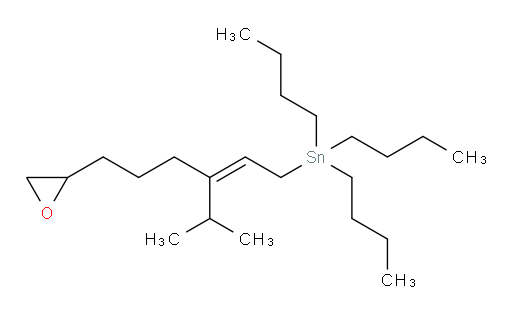(Z)-tributyl(3-isopropyl-6-(oxiran-2-yl)hex-2-en-1-yl)stannane