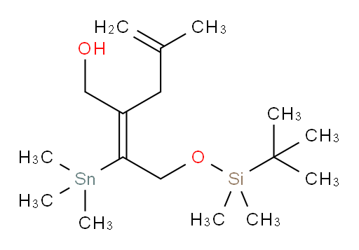 (Z)-2-(2-((叔丁基二甲基sil氧基))-1-(三甲基锡基)乙亚基)-4-甲基戊-4-烯-1-醇