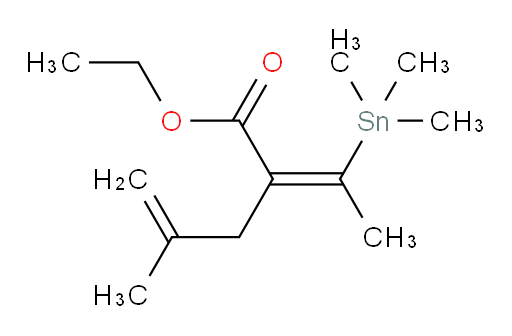 (Z)-乙基 4-甲基-2-(1-(三甲基锡基)乙亚基)戊-4-烯酸酯