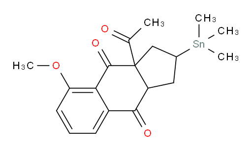 3a-acetyl-5-methoxy-2-(trimethylstannyl)-3,3a-dihydro-1H-cyclopenta[b]naphthalene-4,9(2H,9aH)-dione