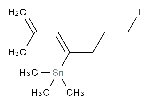 (Z)-(7-iodo-2-methylhepta-1,3-dien-4-yl)trimethylstannane