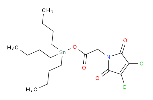 tributylstannyl 2-(3,4-dichloro-2,5-dioxo-2,5-dihydro-1H-pyrrol-1-yl)acetate