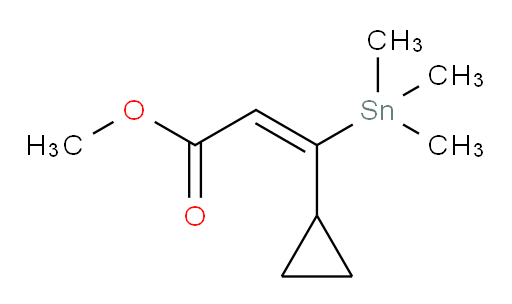 (E)-methyl 3-cyclopropyl-3-(trimethylstannyl)acrylate
