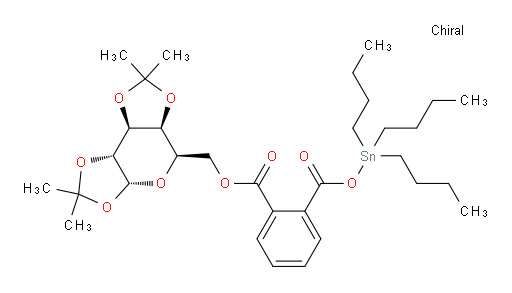 ((3aR,5R,5aS,8aS,8bR)-2,2,7,7-四甲基四氢-3aH-双([1,3]二氧杂环戊烯o)[4,5-b:4',5'-d]吡喃-5-基)甲基 (三丁基锡基) 邻苯二甲酸酐