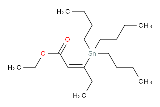 (Z)-ethyl 3-(tributylstannyl)pent-2-enoate