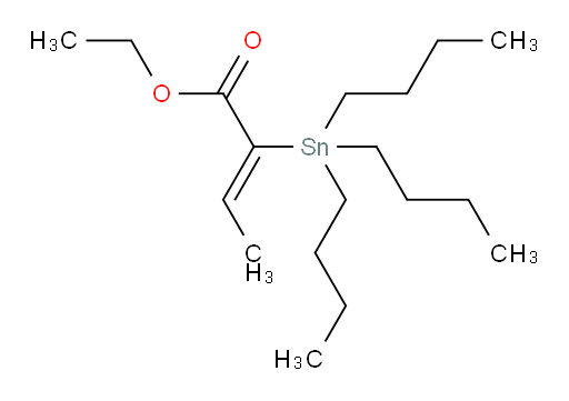 (Z)-乙基 2-(三丁基锡基)丁-2-烯酸酯
