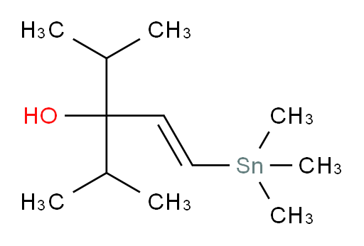 (E)-3-isopropyl-4-methyl-1-(trimethylstannyl)pent-1-en-3-ol