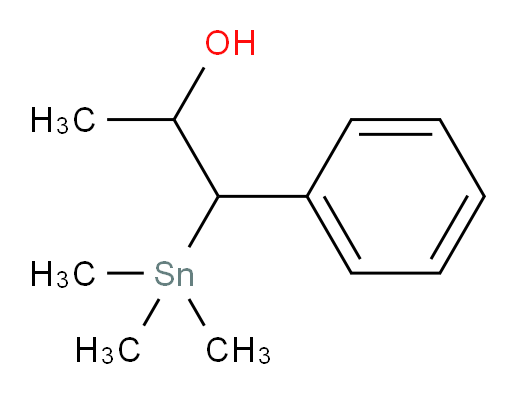 1-phenyl-1-(trimethylstannyl)propan-2-ol