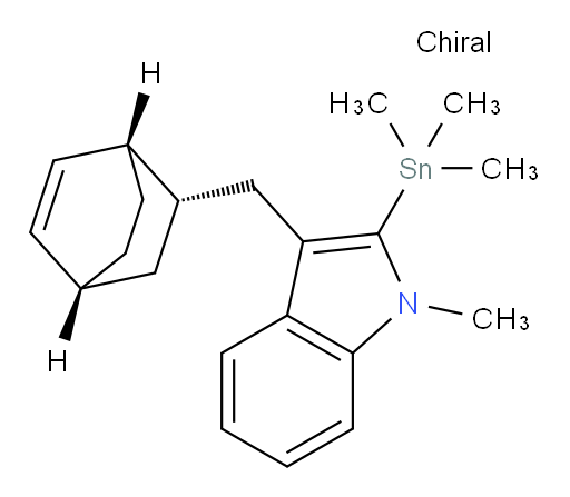 3-((1S,2S,4R)-bicyclo[2.2.2]oct-5-en-2-ylmethyl)-1-methyl-2-(trimethylstannyl)-1H-indole