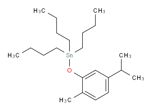 tributyl(5-isopropyl-2-methylphenoxy)stannane