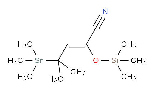 (Z)-4-methyl-2-((trimethylsilyl)oxy)-4-(trimethylstannyl)pent-2-enenitrile