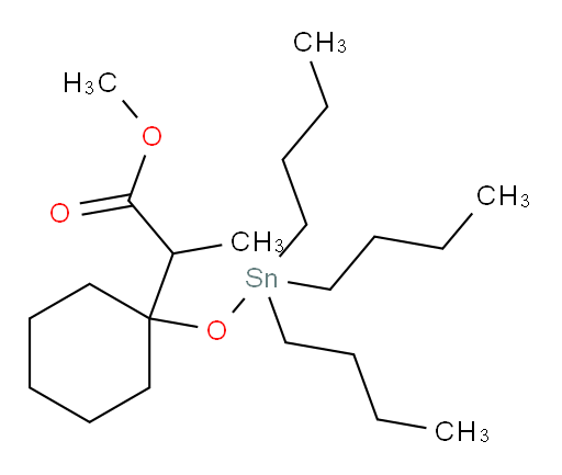 methyl 2-(1-((tributylstannyl)oxy)cyclohexyl)propanoate