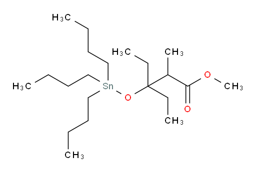 methyl 3-ethyl-2-methyl-3-((tributylstannyl)oxy)pentanoate
