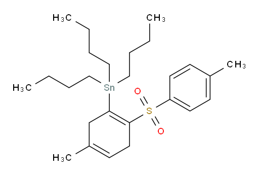 tributyl(5-methyl-2-tosylcyclohexa-1,4-dien-1-yl)stannane