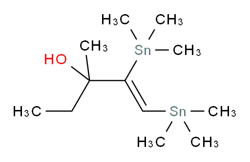 (Z)-3-methyl-1,2-bis(trimethylstannyl)pent-1-en-3-ol