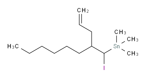 (2-allyl-1-iodooctyl)trimethylstannane