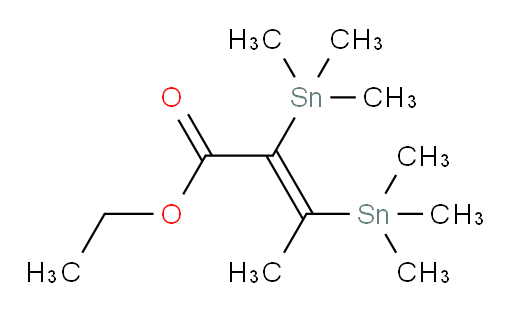 (Z)-乙基 2,3-双(三甲基锡基)丁-2-烯酸酯