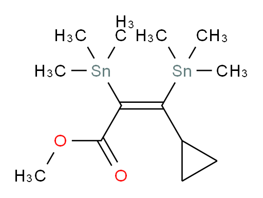 (Z)-methyl 3-cyclopropyl-2,3-bis(trimethylstannyl)acrylate