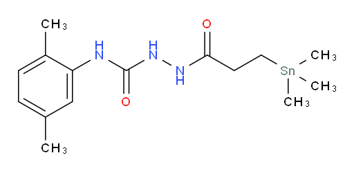 N-(2,5-dimethylphenyl)-2-(3-(trimethylstannyl)propanoyl)hydrazinecarboxamide