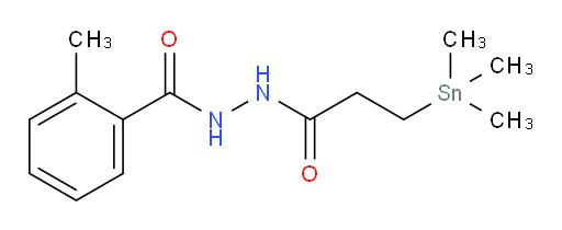 2-甲基-N'-(3-(三甲基锡基)丙酰)苯甲酰肼
