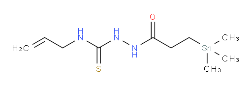 N-allyl-2-(3-(trimethylstannyl)propanoyl)hydrazinecarbothioamide